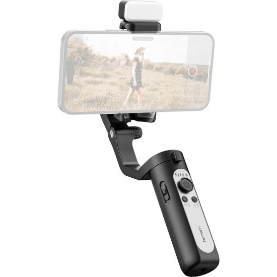 Hohem iSteady XE Foldable Smartphone Gimbal Kit with Magnetic LED Light (Black)